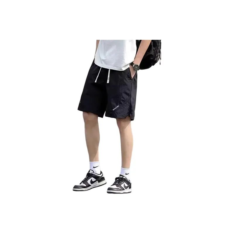 KVIV Casual Shorts Men Black -0
