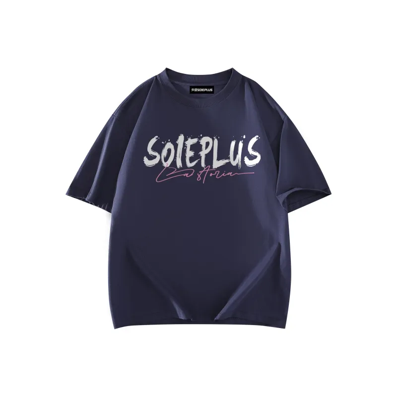 SOIE T Shirts Unisex Navy Blue-1