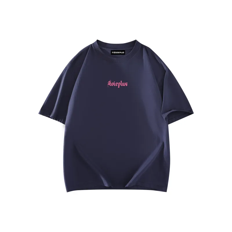 SOIE T Shirts Unisex Navy Blue-1