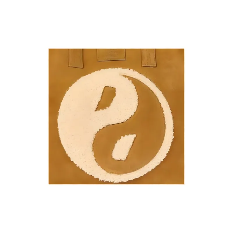 PALACE × UGG Collaboration Shearling Tote Bag Shopping Bag Shoulder Bag Handbag Women's Light Brown-3