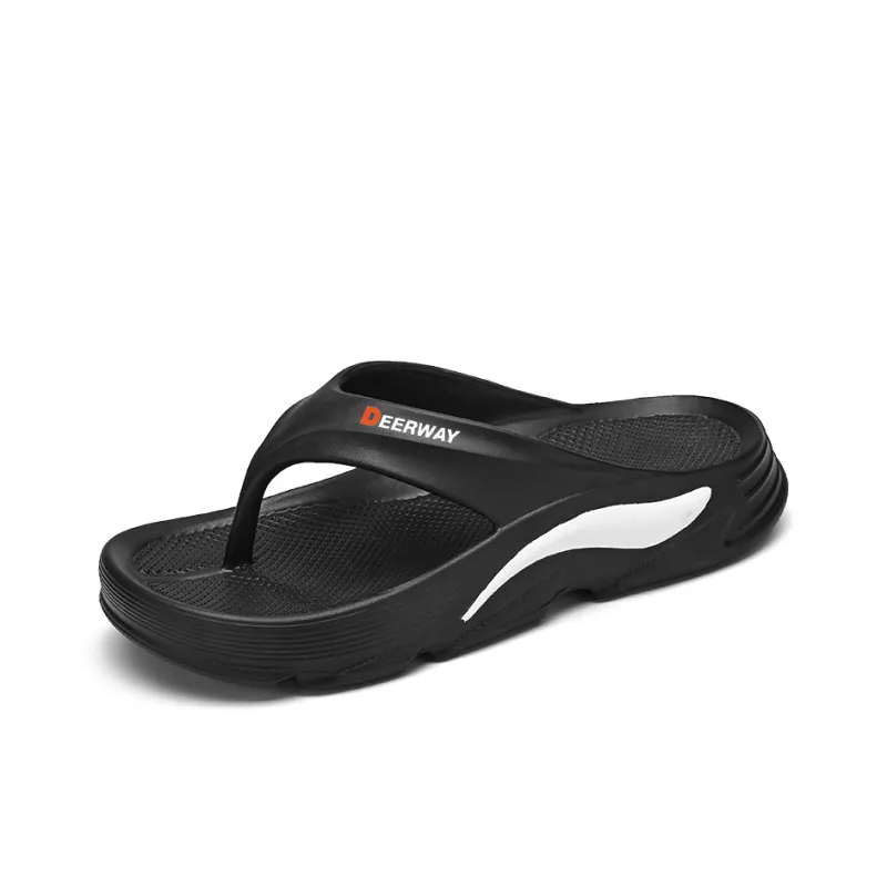 DEERWAY Quiet, Odor Resistant, Slip Resistant Flip Flops Men's-5