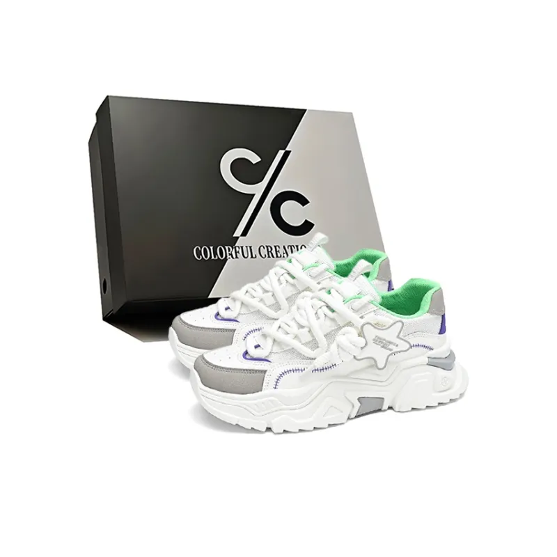 Colorful Creations Slip Resistant, Abrasion Resistant, Breathable, Height Increasing Low Top Casual Shoes Men's-1