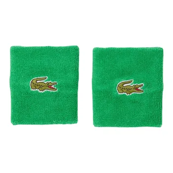 LACOSTE Running Tennis Wristbands Protective Green Cotton Unisex