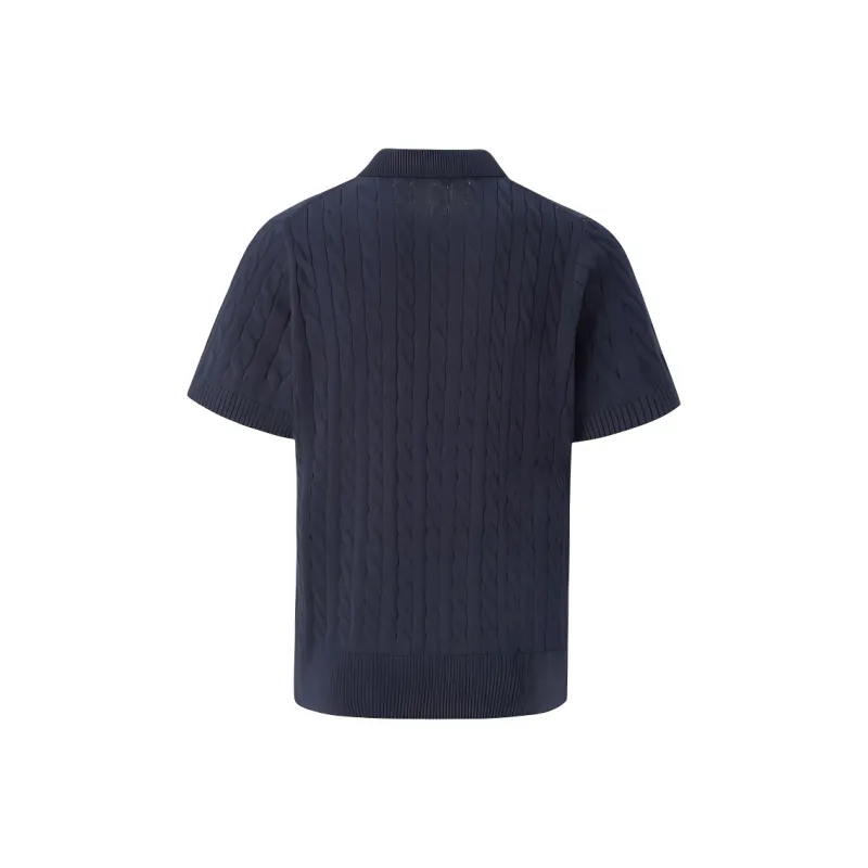SEE ALSO Old Money New Rich Casual Versatile Business Lapel Short Sleeved Unisex-3