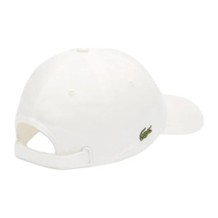 LACOSTE 100% Cotton Baseball Caps Men's White-2