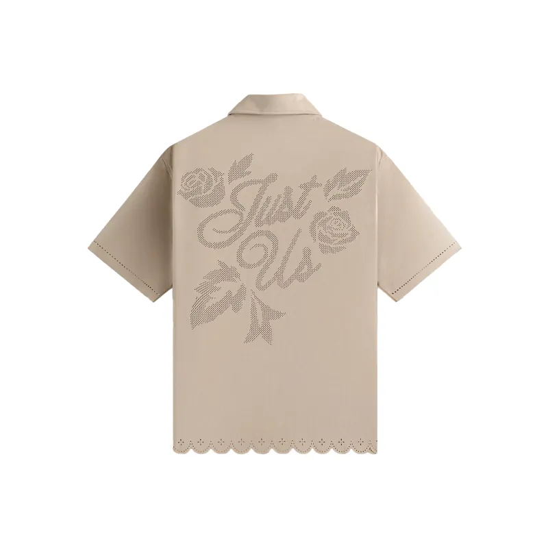 KITH SS25 Isaac Microsuede Buttondown Shirt Men's Theories-1