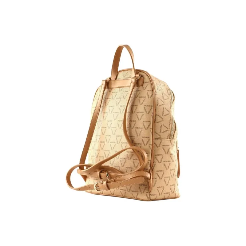 Valentino Polyurethane Backpack Women's Beige-2