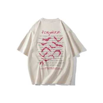 TONYKRZ T Shirt Unisex Light Beige Apricot