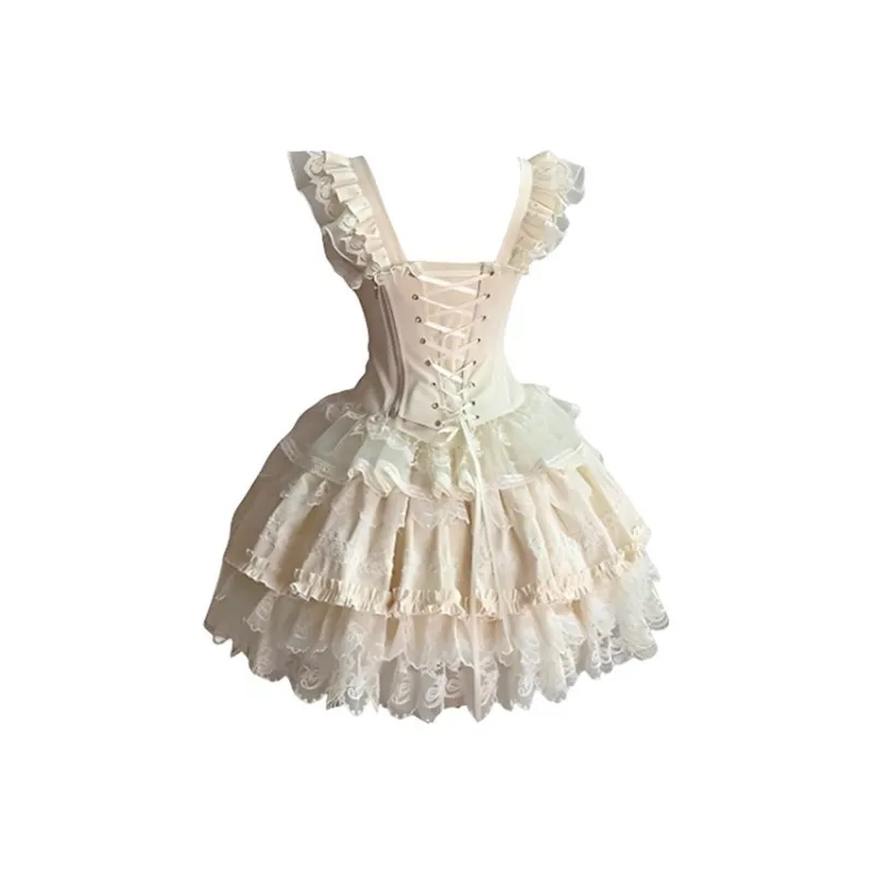 COVT Lolita Dresses Women's Apricot-1