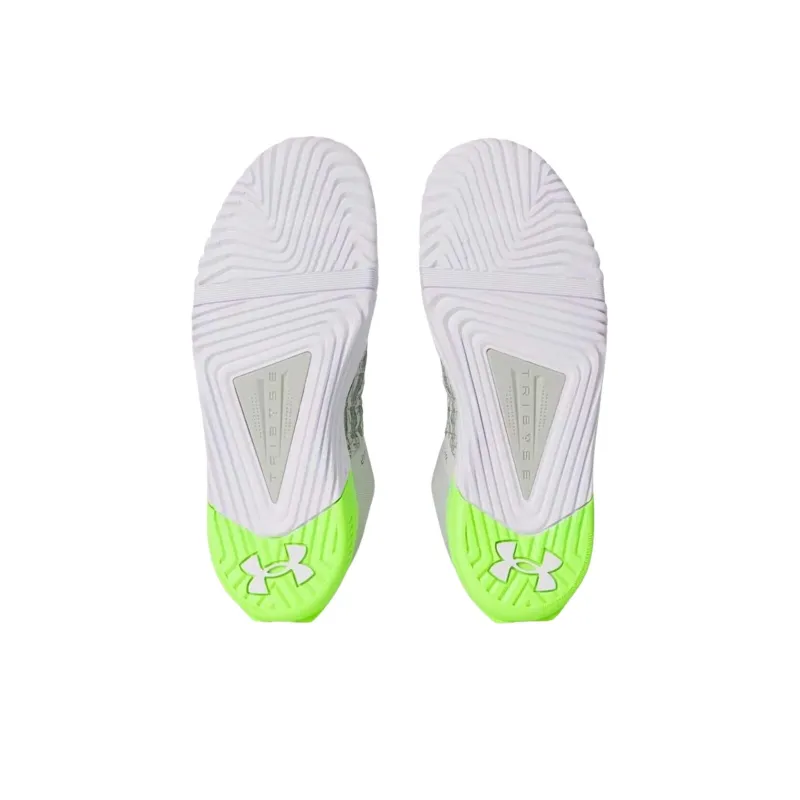 Under Armour TriBase Reign 6 Slip Resistant And Breathable Low Top Training Shoes Men's Green White-4