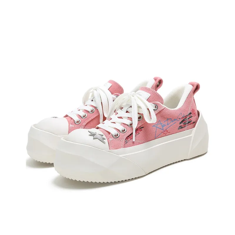 ADCDAVINCI Sun Collection Height Increasing Slip Resistant Low Top Canvas Shoes Women's-9
