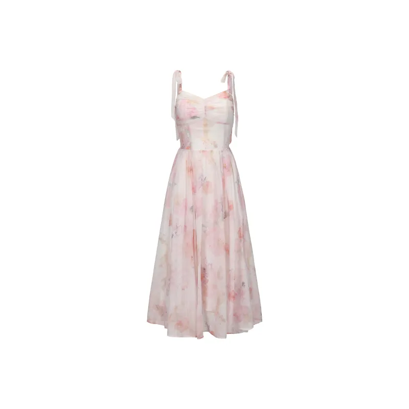 CHIWAWAMEME Slip Dresses Women's Blended Pink Purple-0