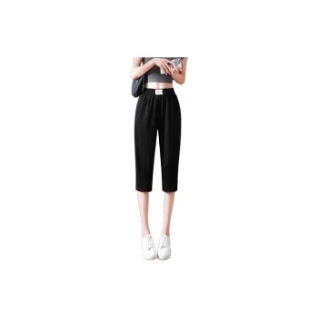 ORIGIN Casual Shorts Women's Black Capri Pants