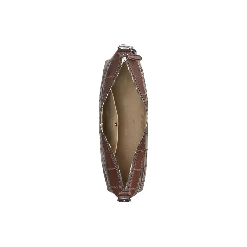 COACH Ergo Leather Shoulder Bag Tubas Women's Dark Brown-3