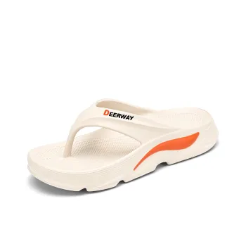DEERWAY Quiet, Odor Resistant, Slip Resistant Flip Flops Men's