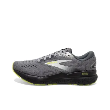 Brooks Ghost 16 Anti Slip Wear Resistant Low Top Running Shoes Men's Gray