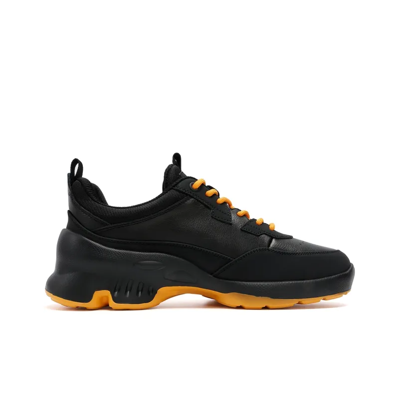 Kemaron Men's Casual Shoes Men Low Top Black Yellow/Black-1