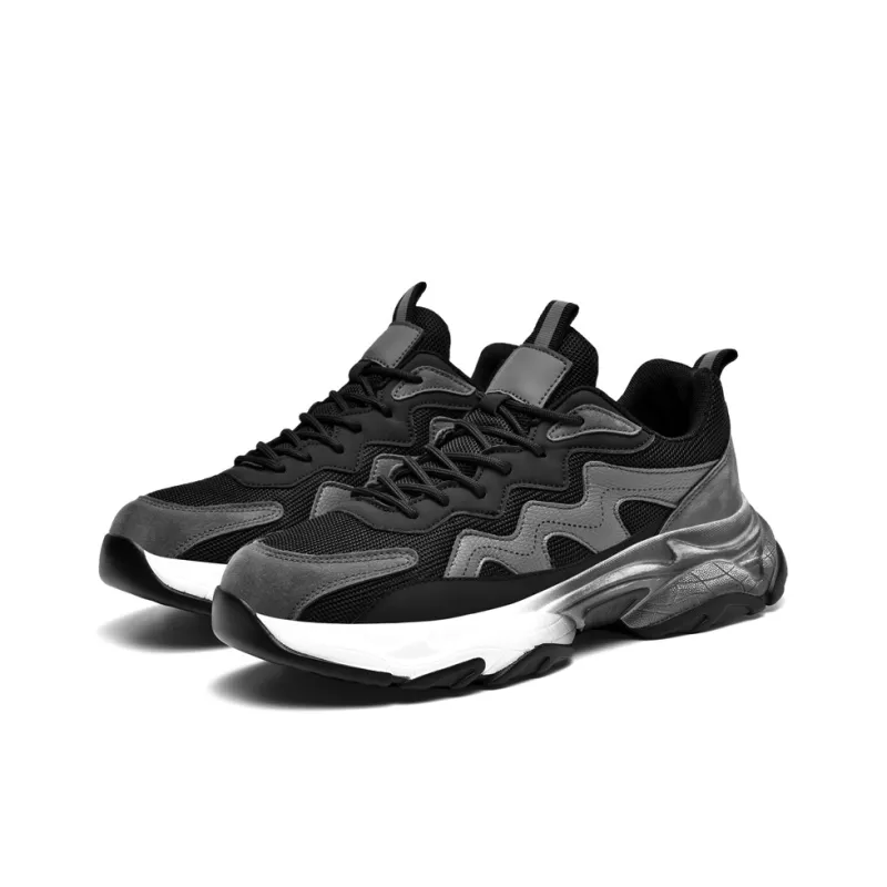 Colorful Creations Slip Resistant, Abrasion Resistant, Breathable Low Top Chunky Sneakers Men's-2