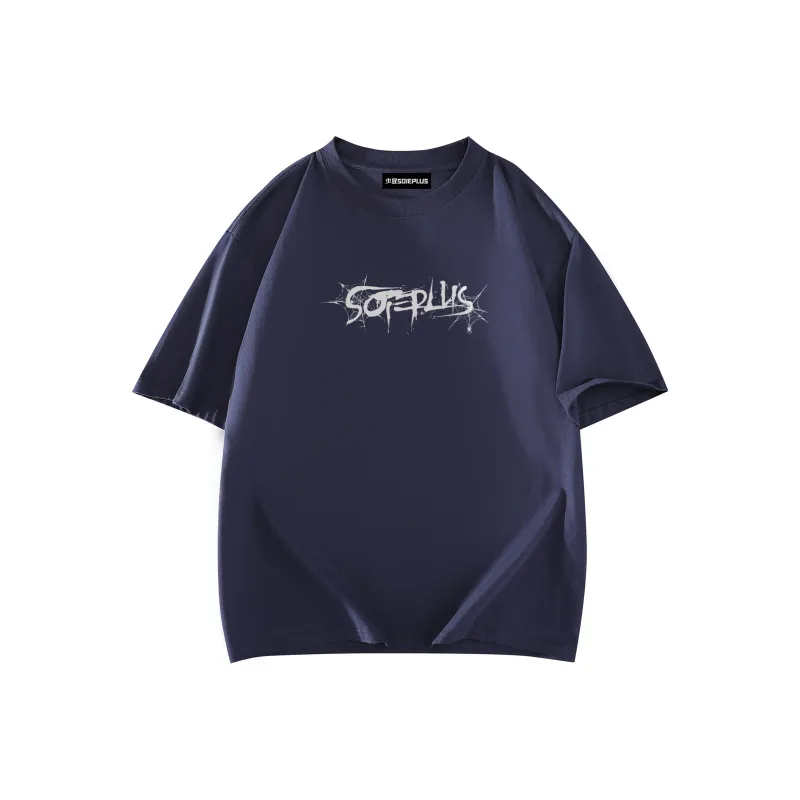 SOIE T Shirts Unisex Navy Blue-1