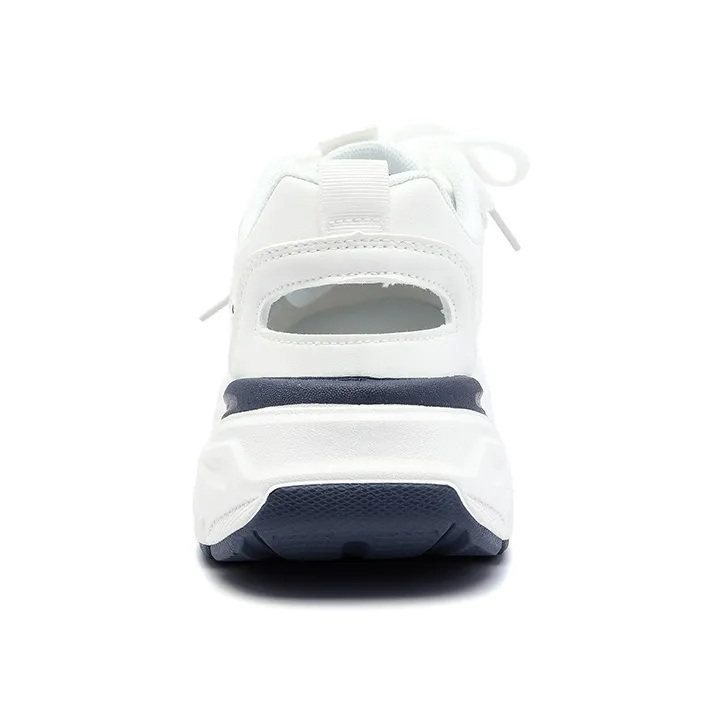 Warrior Slip Resistant Odor Resistant River Trekking Shoes Women's White Dark Blue-3