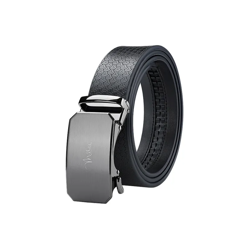 MILLIE'S Cow Split Leather Belts Men's Width 3.4cm-0
