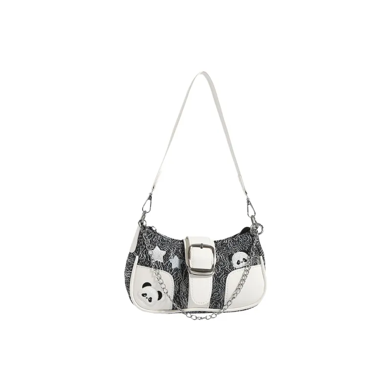 Bueno Oxford Shoulder Bag Women's Blue/Black/Light Blue-4