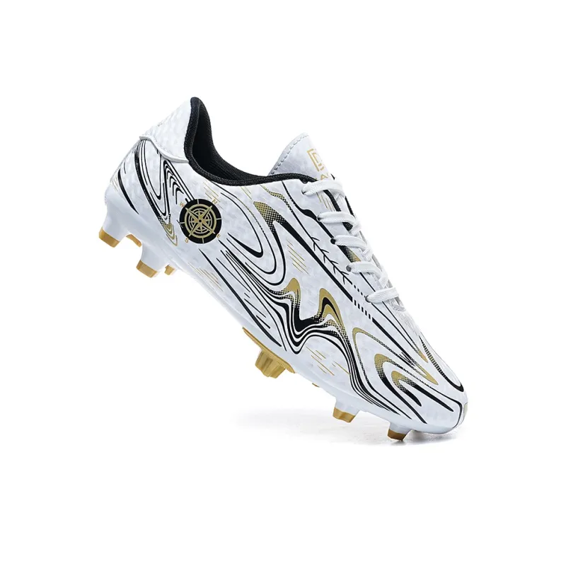 LONGDUIZHANG Soccer Shoes Unisex Low Top Black Sky Blue/Black Pink/White Moon/White Gold-5