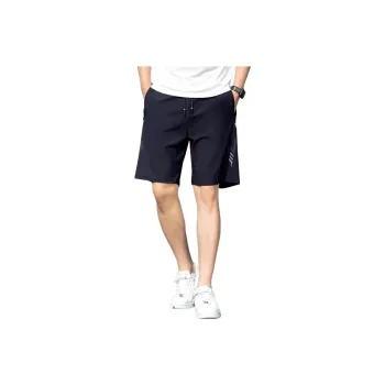 KVIV Casual Shorts Men Navy Blue 