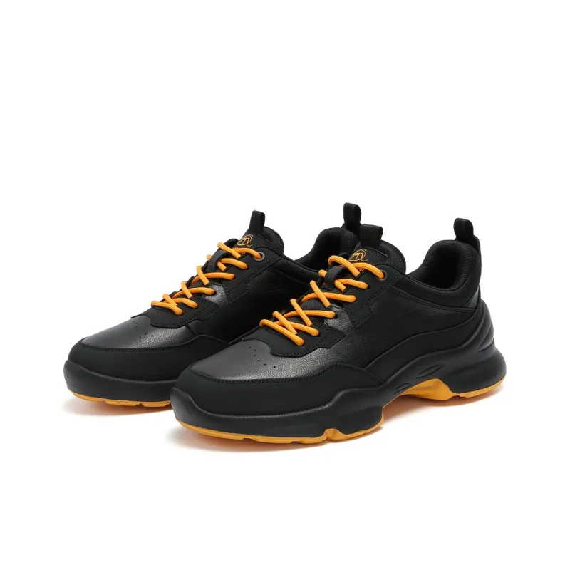 Kemaron Men's Casual Shoes Men Low Top Black Yellow/Black-3