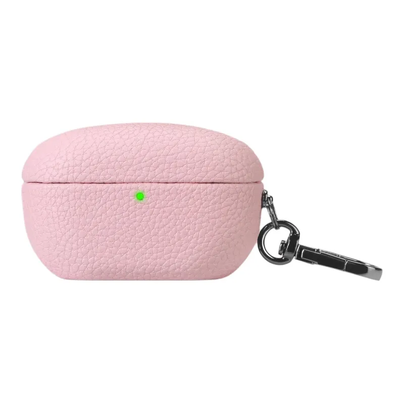 NUOQIXIN Compatibility SONY WF 1000XM5 Litchi Grain Fabric+PC Litchi Grain Impact Resistant Headphone Cases-18