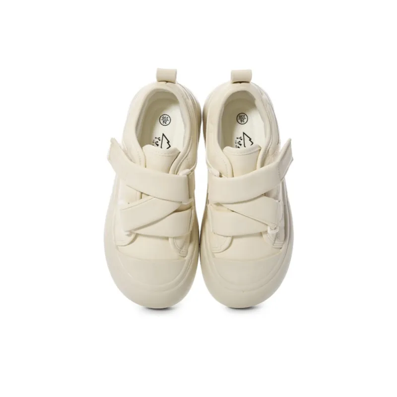 The New Age Family Low Top Skateboard Shoes Women's Light Yellow-2
