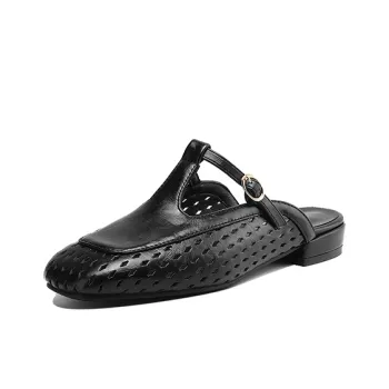 VANDEELEN Rubber Sole Closed Toe Slippers Women's