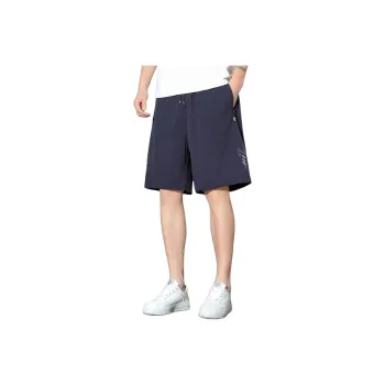 KVIV Casual Shorts Men Navy Blue 