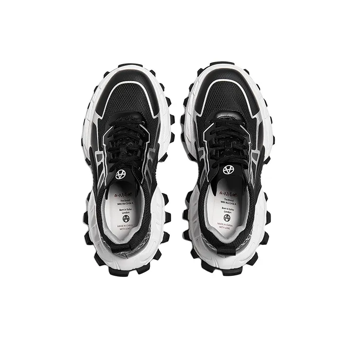 Acupuncture Cushioning, Abrasion Resistant, Lightweight, And Breathable Low Top Chunky Sneakers Men's-7