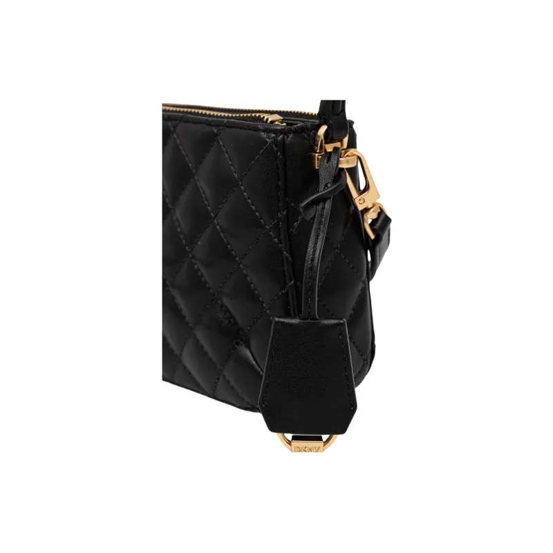 DKNY Quilted Leather Shoulder Bag-3