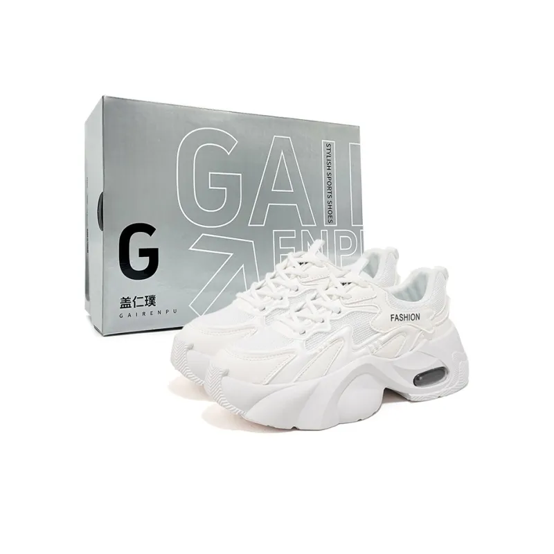 Gai Renpu Slip Resistant, Abrasion Resistant, Breathable Low Top Chunky Sneakers Women's-0