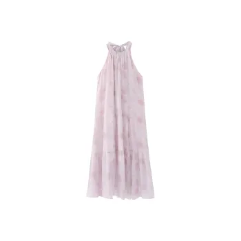 DOKZB Sleeveless Dresses Women's Pink