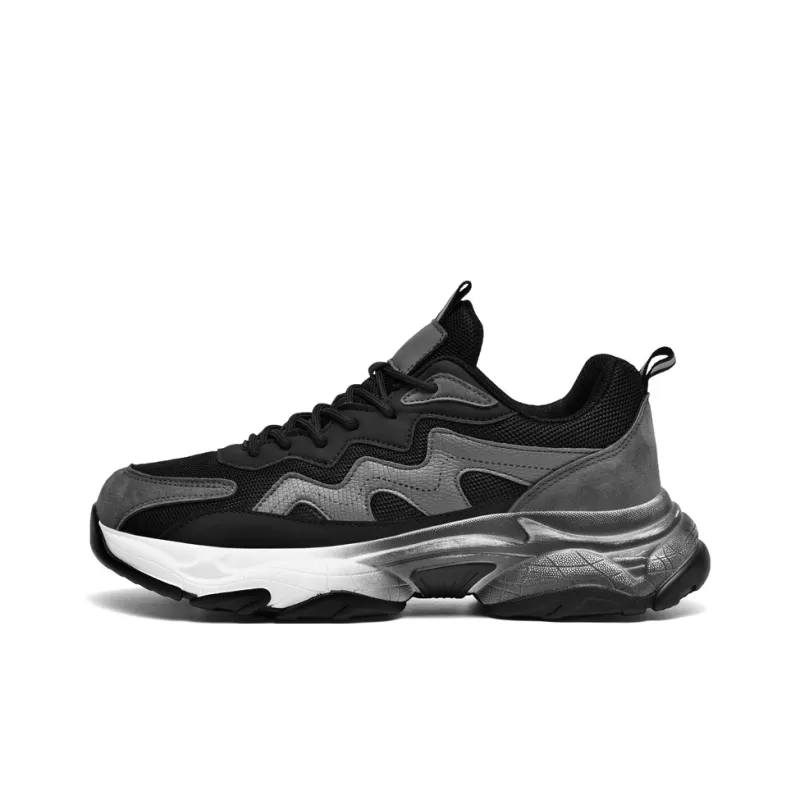 Colorful Creations Slip Resistant, Abrasion Resistant, Breathable Low Top Chunky Sneakers Men's-0
