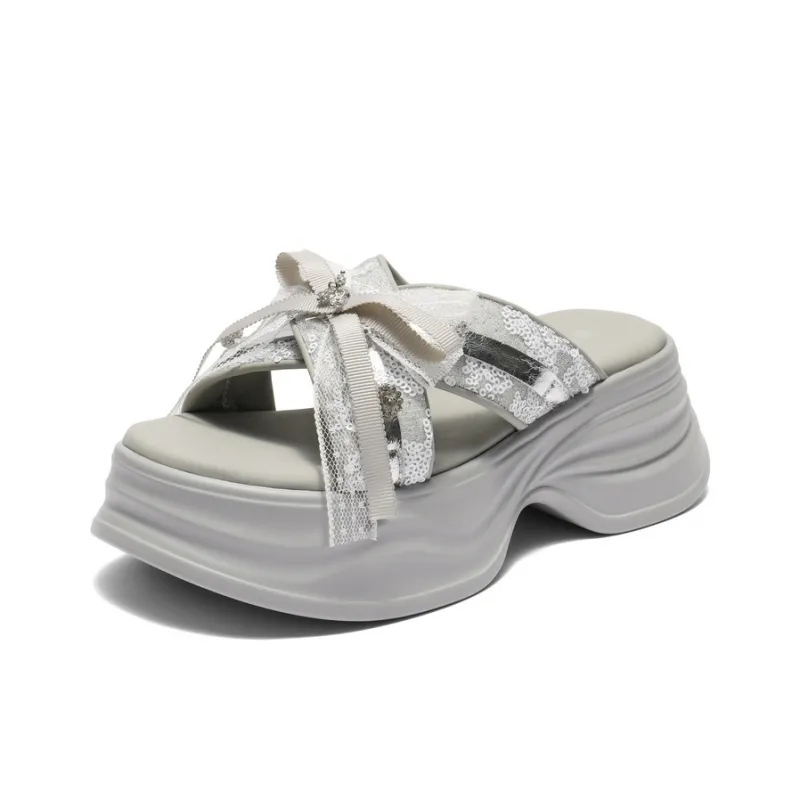 BELLE Slide Slippers Women's Gray-1