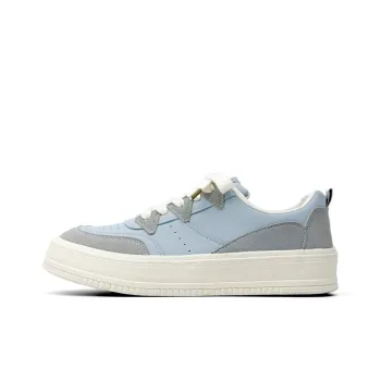 Mengsai Cushioning Coverage And Abrasion Resistant Low Top Skateboard Shoes Men's Haze Blue