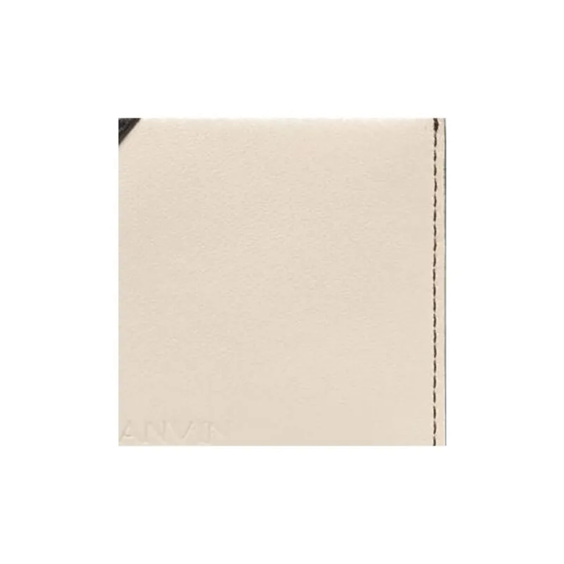 Lanvin Cow Leather Card Holder Men's Coffee/Beige-4