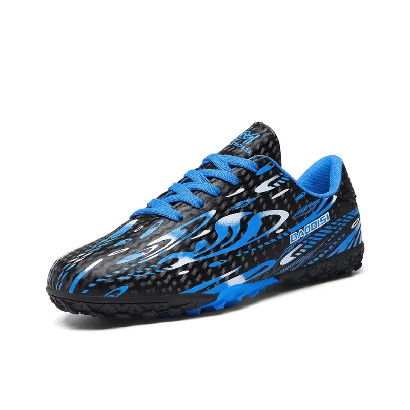 LONGDUIZHANG Soccer Shoes Unisex Low Top Orange Red/Black Gold/Black Sky Blue/White Gold-6