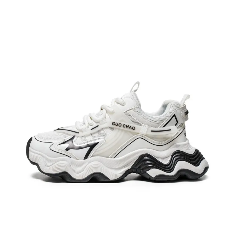 Colorful Creations Slip Resistant, Abrasion Resistant, Breathable, Height Increasing Low Top Chunky Sneakers Men's Box-8