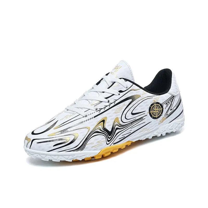 LONGDUIZHANG Soccer Shoes Unisex Low Top Black Sky Blue/Black Pink/White Moon/White Gold-21