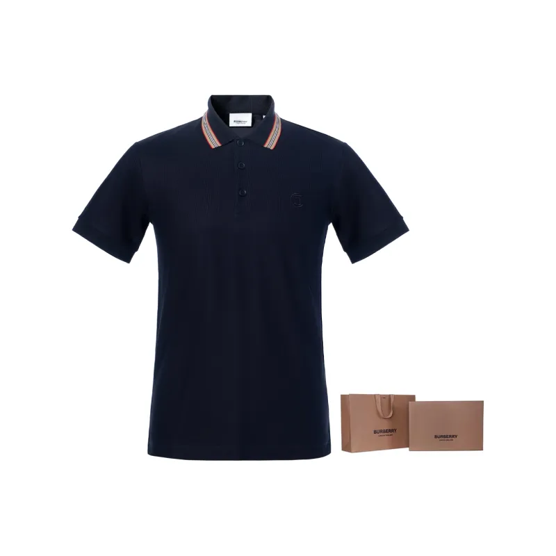 Burberry SS24 Polo Shirt Men's Navy-9