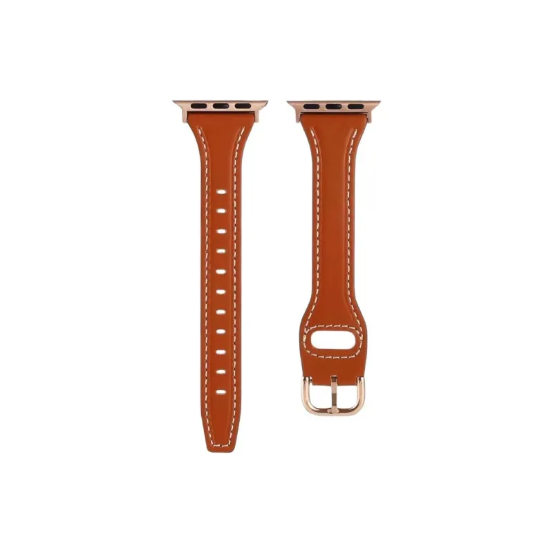 KVZUVUU Apple Compatibility Watch Band Genuine Leather Material-7