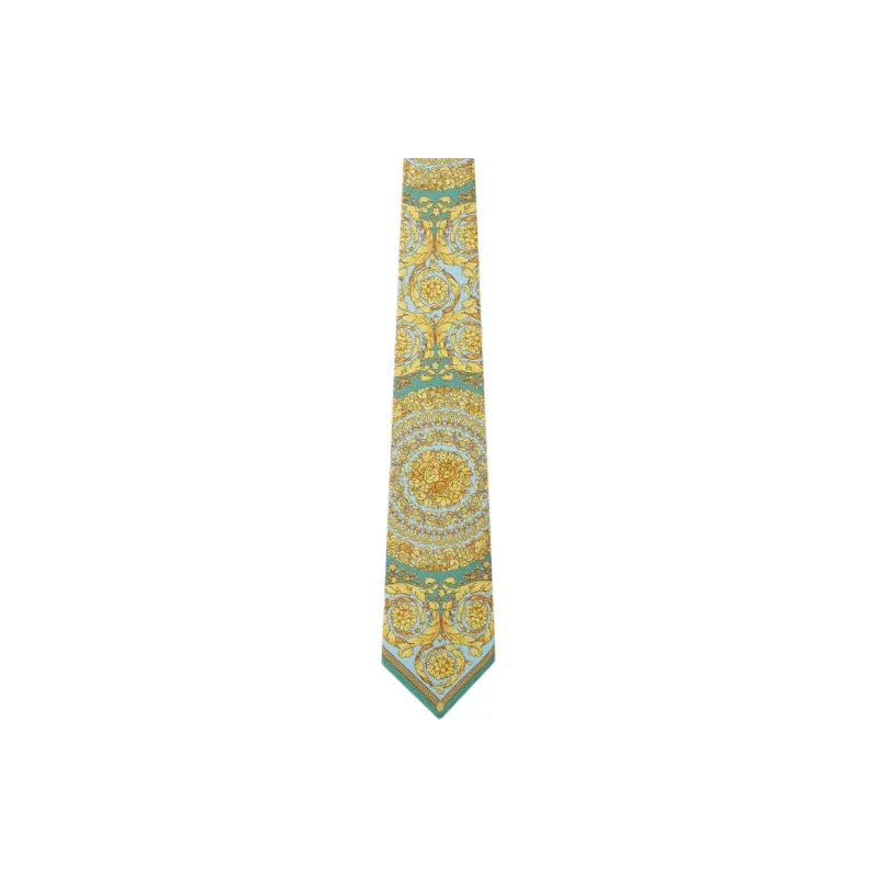 VERSACE Barocco patterned Silk Tie-1