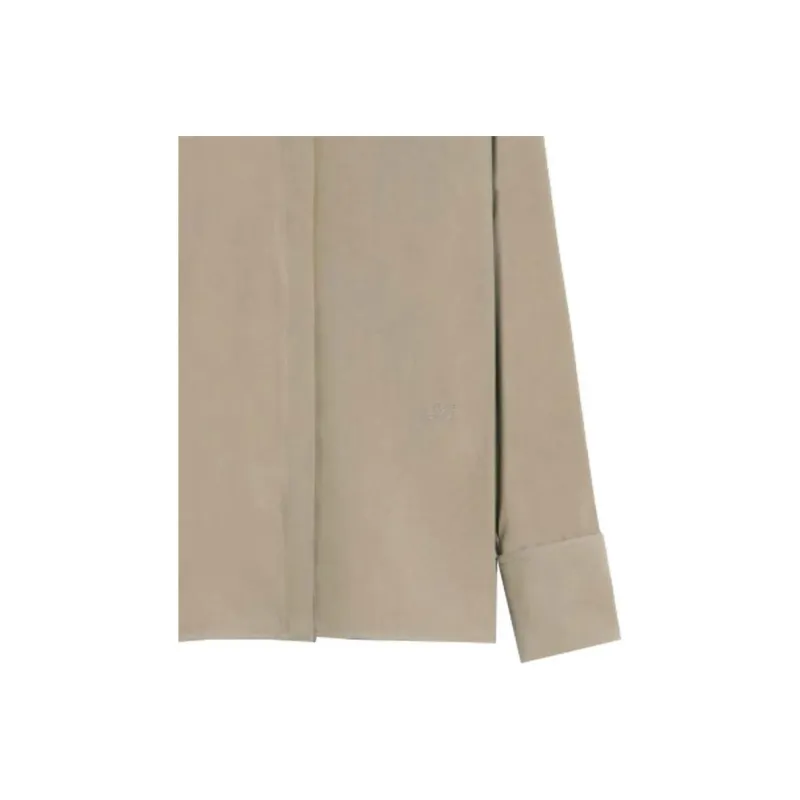 MaxMara Logo Embroidered Long Sleeved Shirt-2