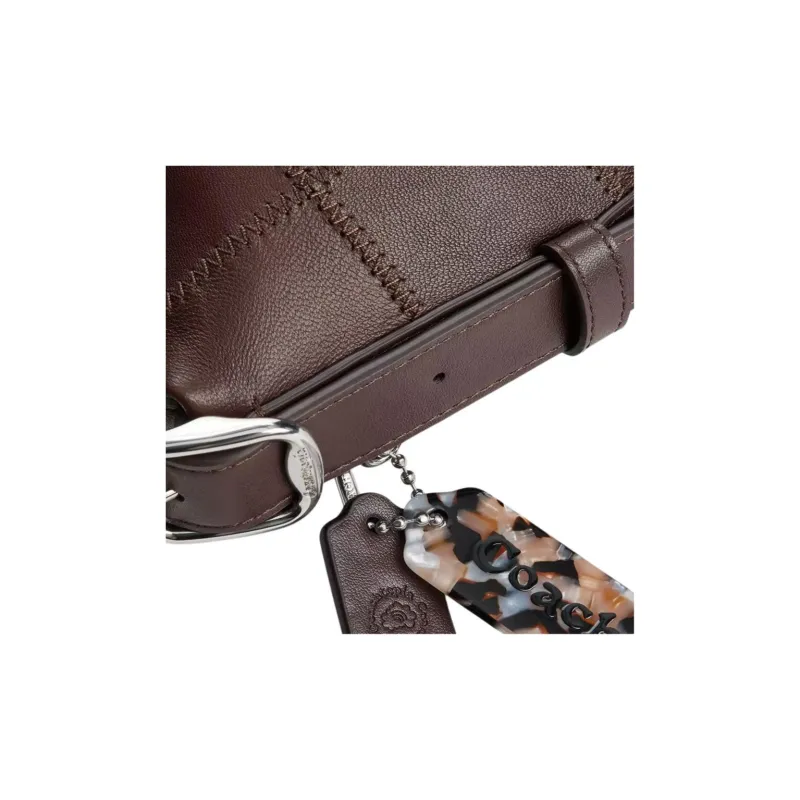 COACH Ergo Leather Shoulder Bag Tubas Women's Dark Brown-6