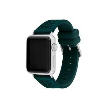COACH Apple Compatibility Watch Band 38mm Silicone, Rubber Material